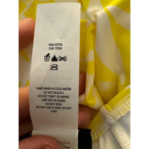 Kate Spade | NWT Yellow Floral One Piece Long Sleeve Paddle Swim Suit | Size L - Picture 7 of 11